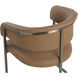 Marris Gunmetal / Milliken Cognac Dining Armchair